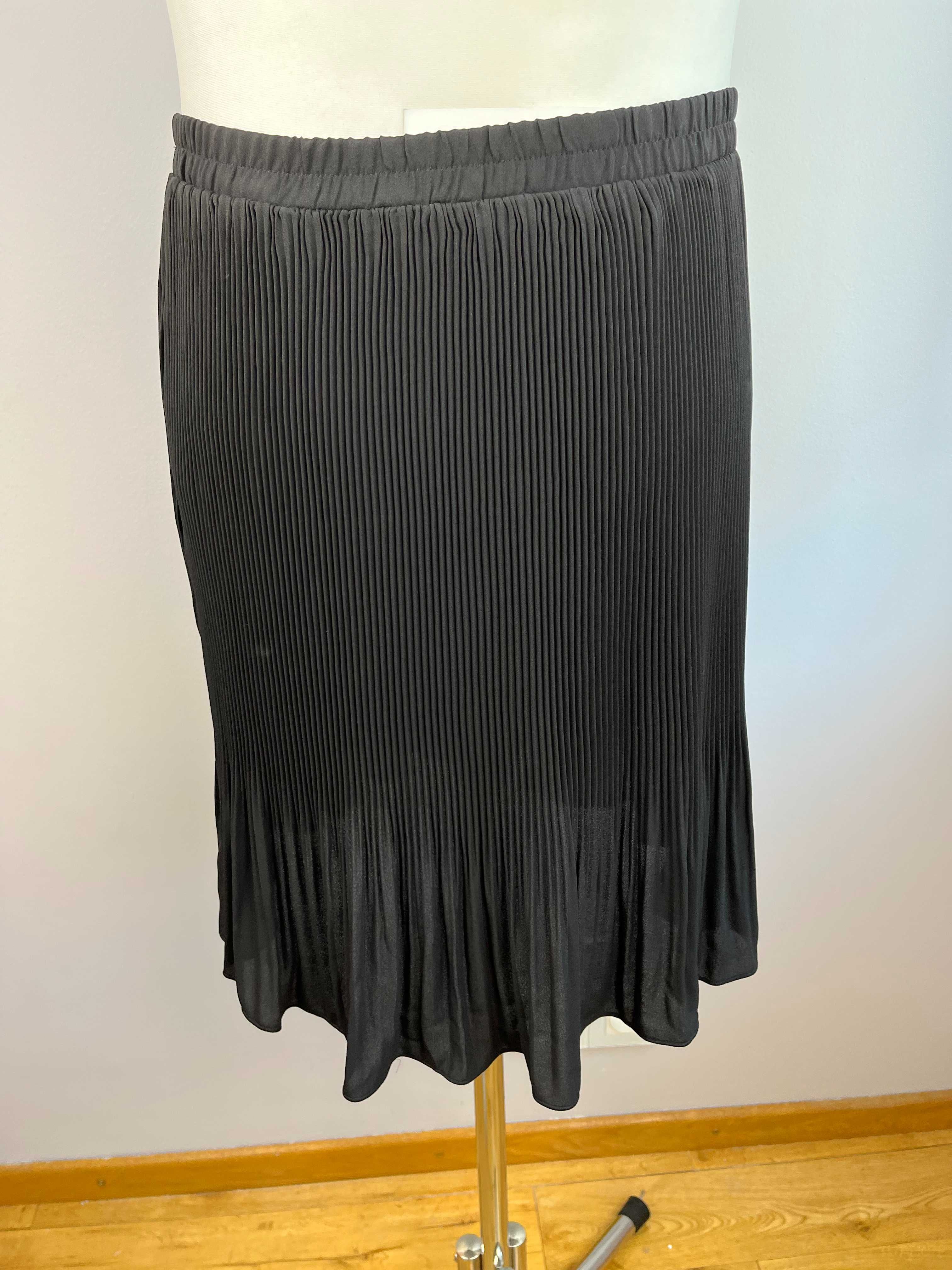 NOWA czarna krótka spodniczka plisowana ONLY XL