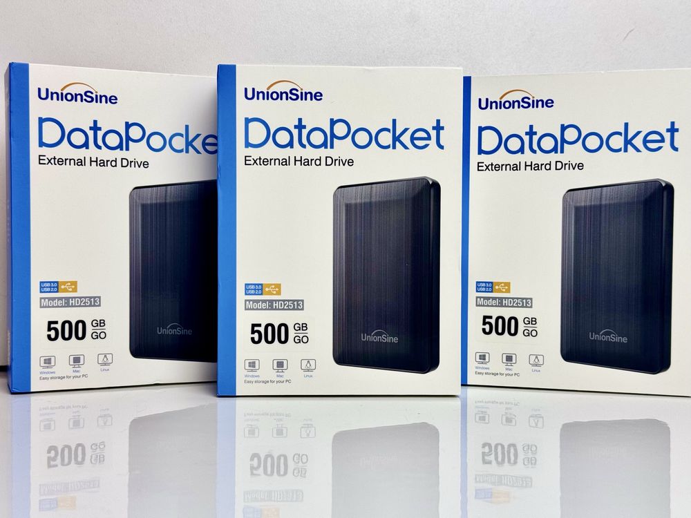 Новий зовнішній жорсткий диск UnionSine Data Pocket HD2513 500Гб