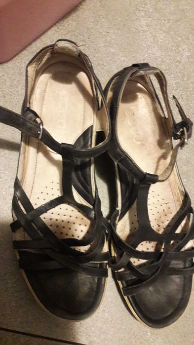 Ecco sandały skórzane r.39