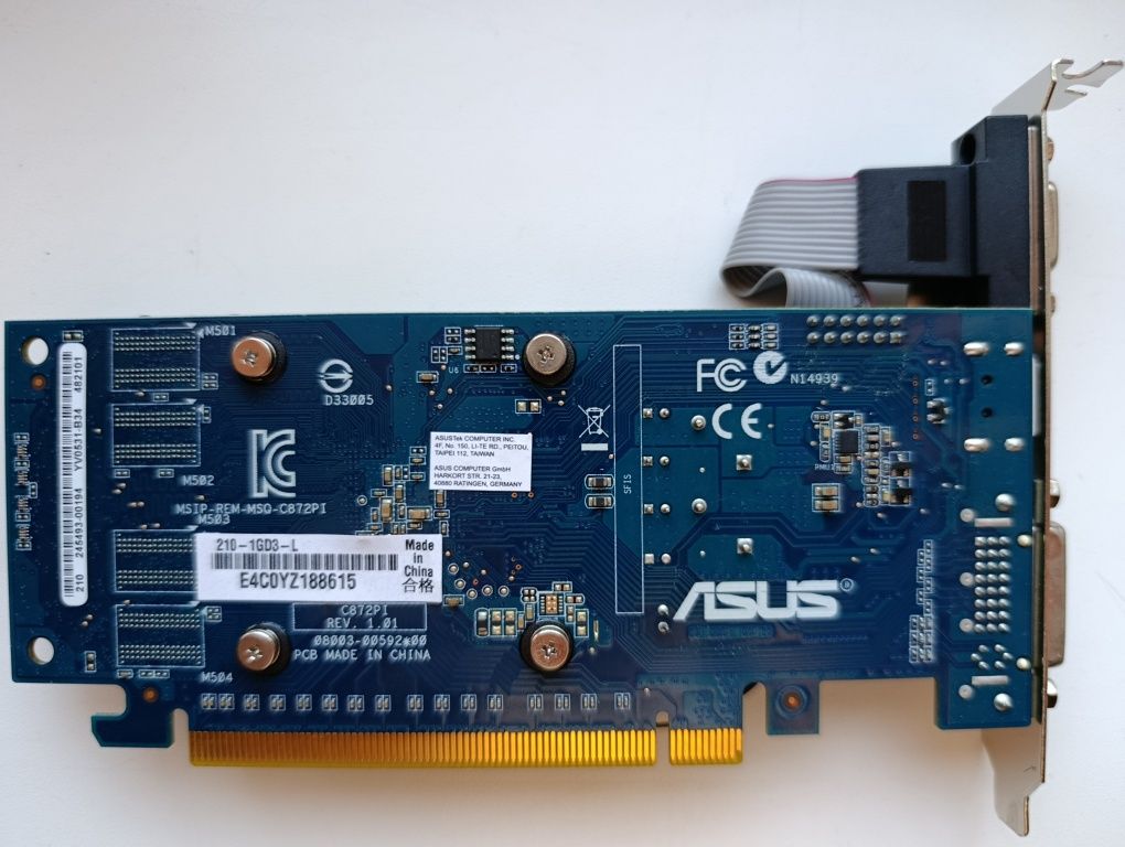 Відеокарта Asus NV GeForce 210 1GB DDR3 64bit, НОВА!