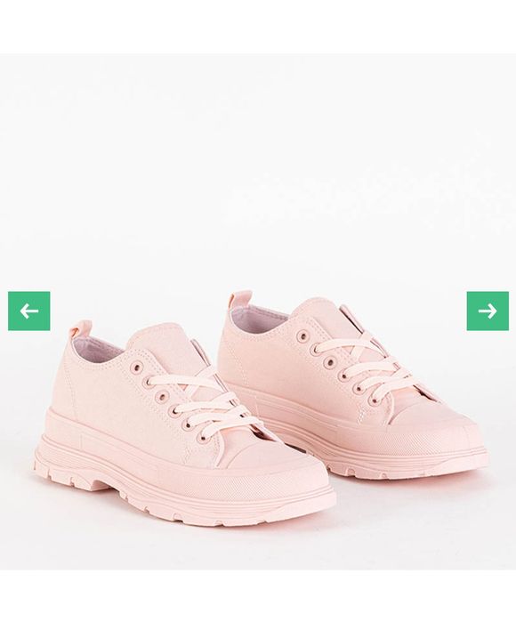 Trampki na wysokiej podeszwie