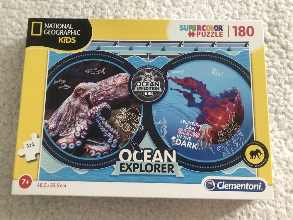 Puzzle 180 clementoni National Geographic Kids dla dzieci ośmiornica