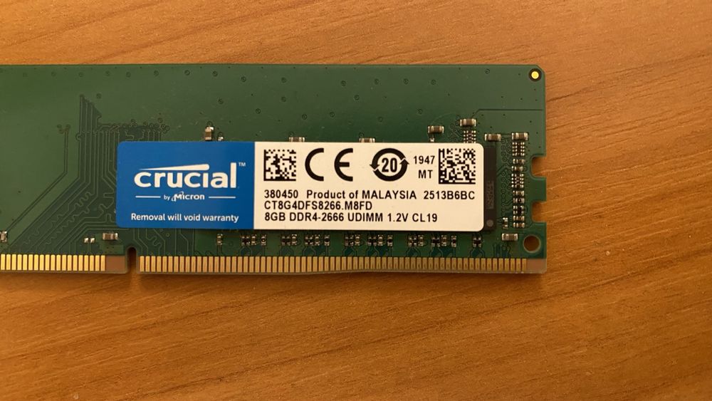 ОЗУ оперативка 8gb ddr4 2666 Crucial