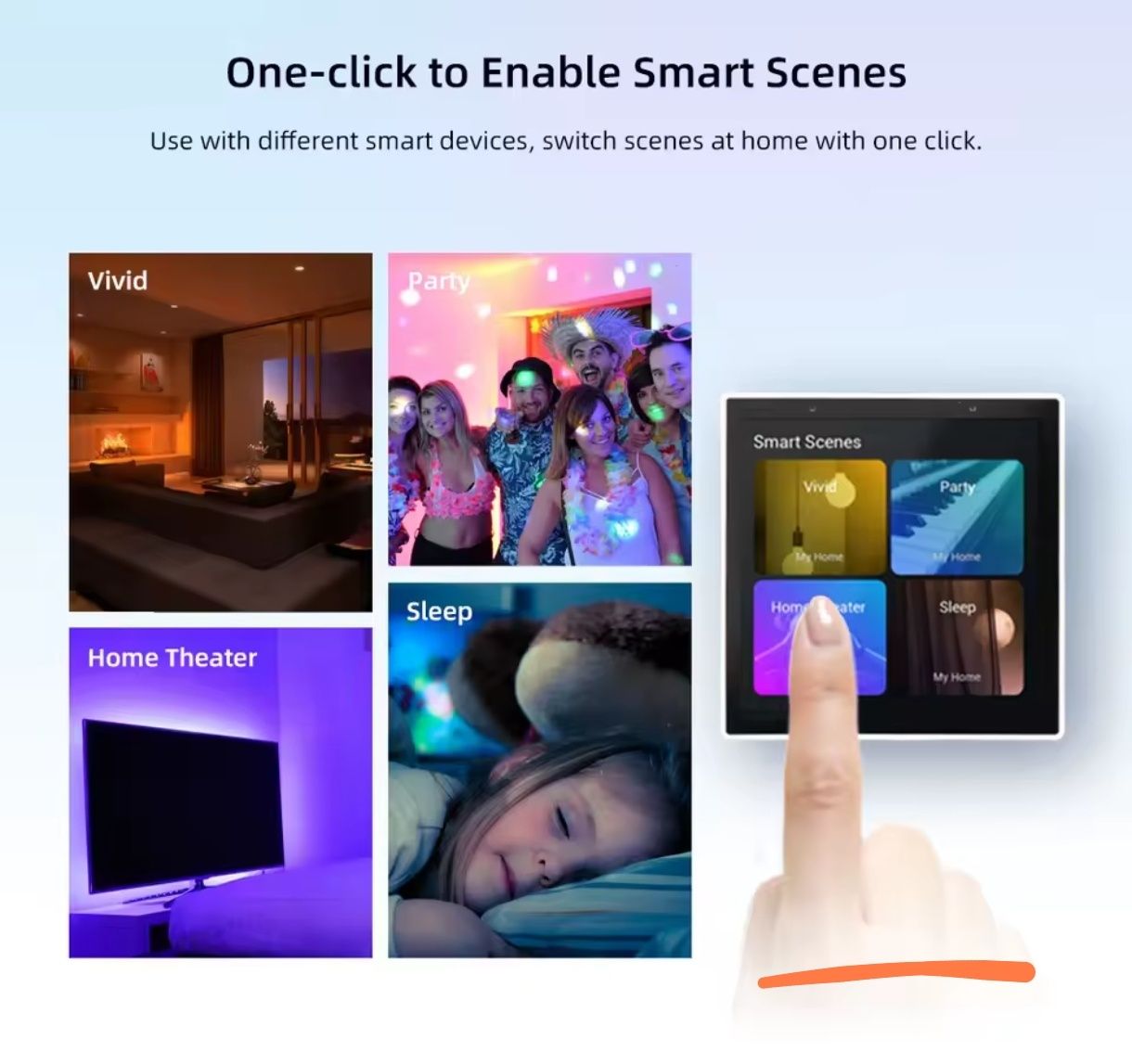Panel ścienny inteligentny włącznik Smart Home Zigbee 3.0 CKPanel 86PW