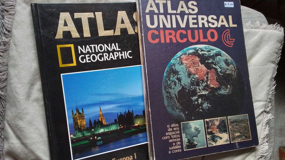 Atlas da National Geographic e do Círculo de Leitores