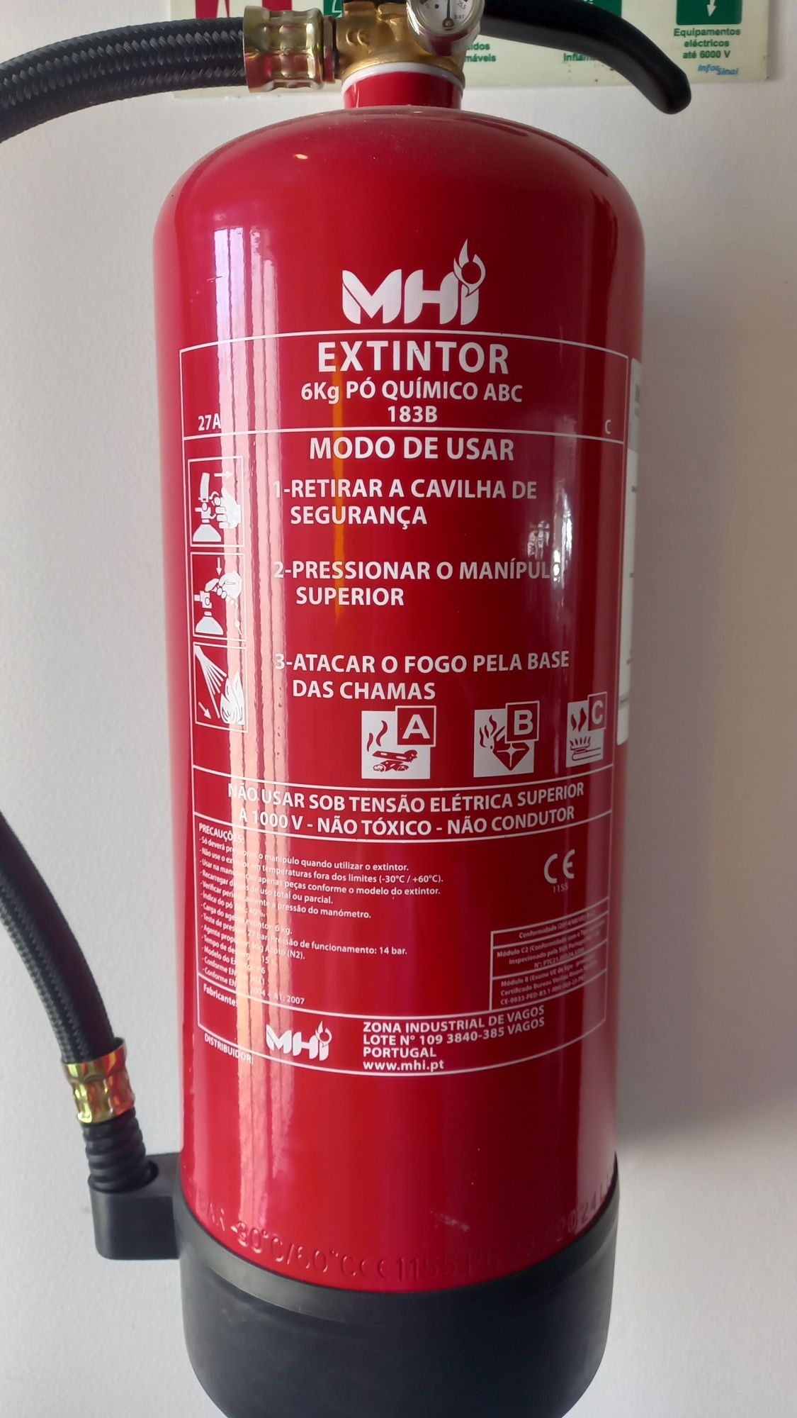 Extintor como novo