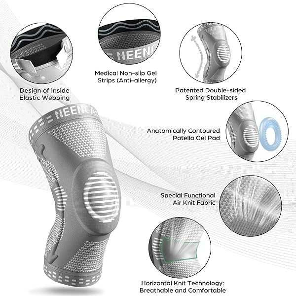 neenca stabilizator ochraniacz orteza na kolano z wkładką żelową m