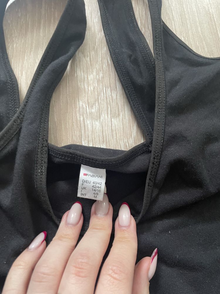 czarne body damskie fabiani