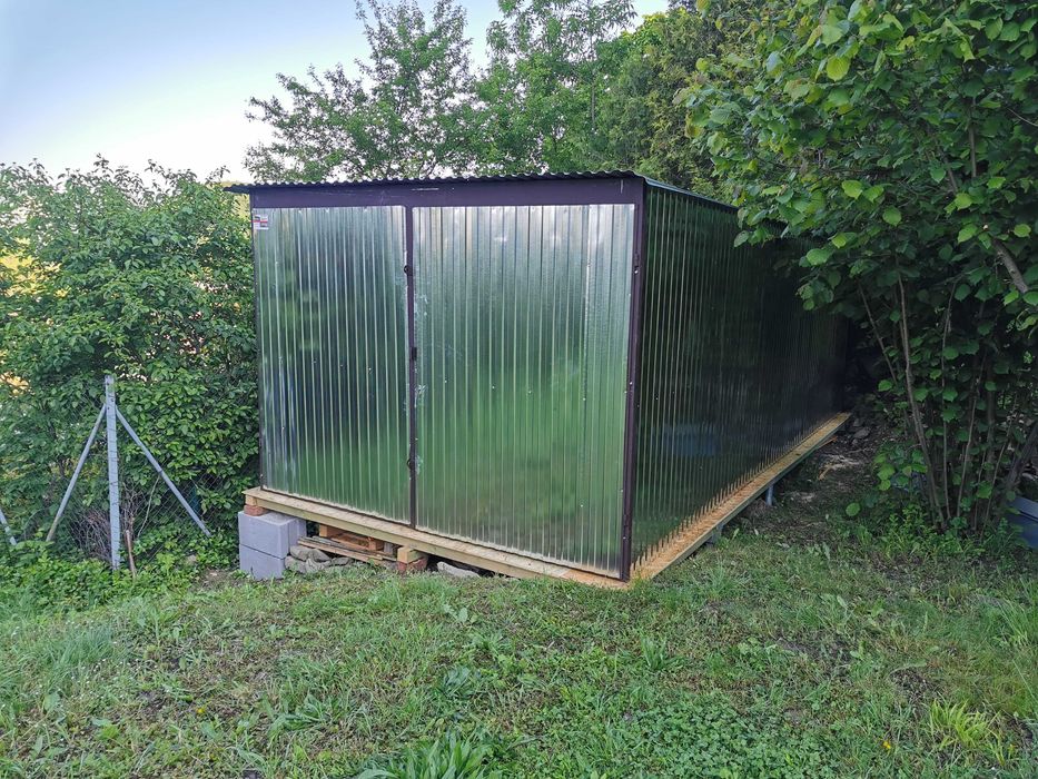 Garaż 3x5 Montaż Garaż blaszany Garaż blaszak na budowe 2x3 4x5 Wiata