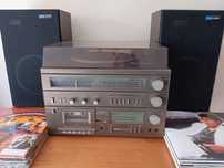 Aparelhagem Crown CSS-6000 + Colunas Dynamic CS-181 + Discos vinil