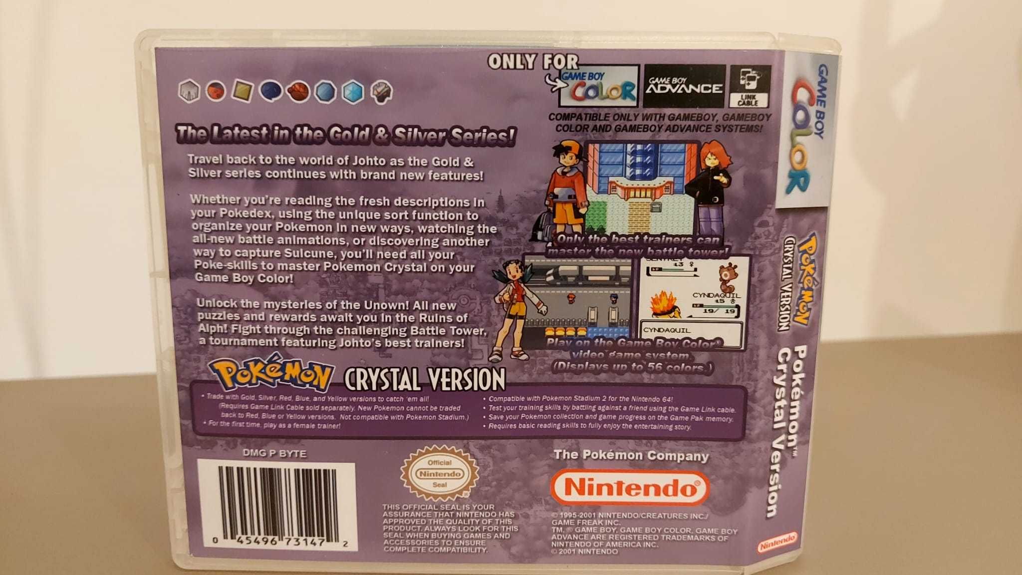 Pokémon Crystal C/ Caixa - Original & Inglês