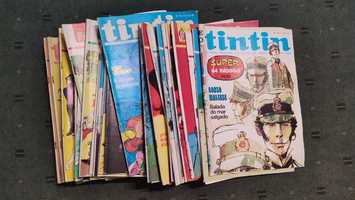 Lote 37 revistas BD Tintin 13º ano