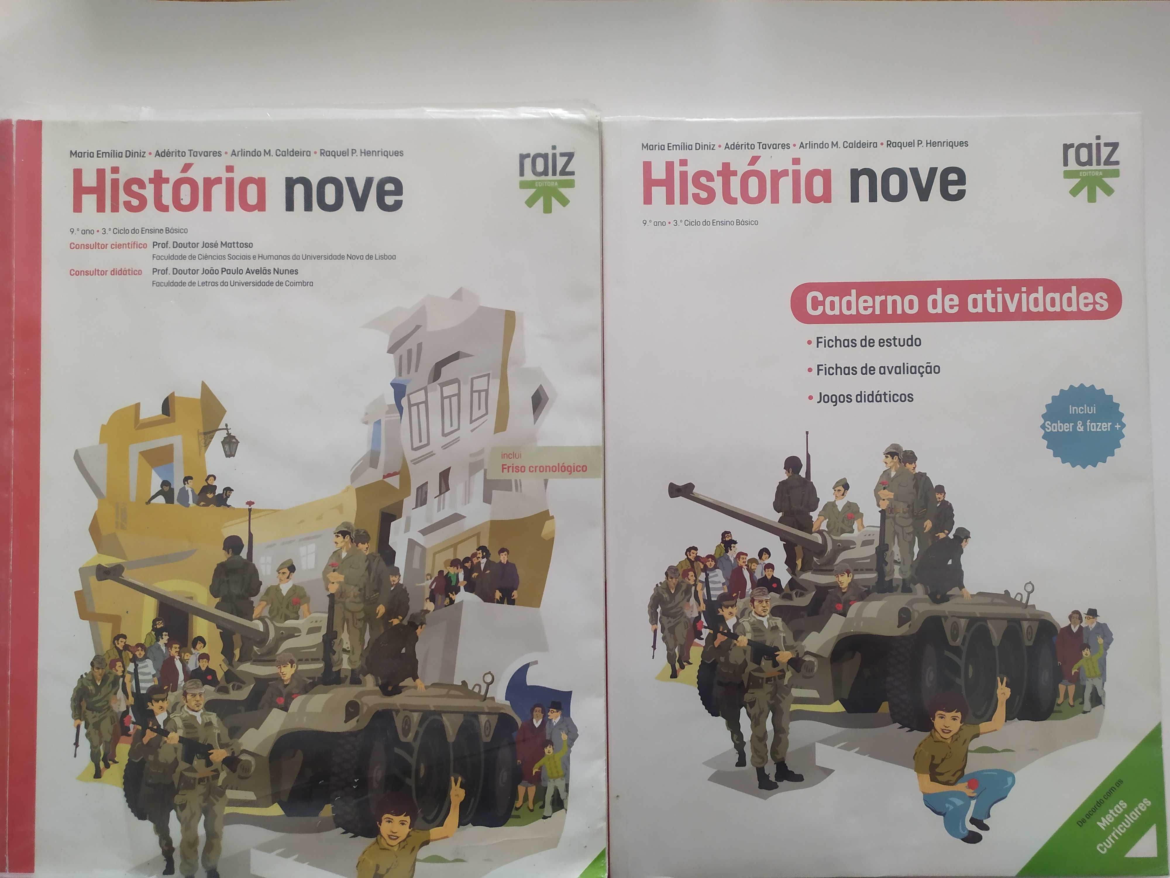 Livro + Caderno de Exercícios: "História Nove", 9º ano, Raiz