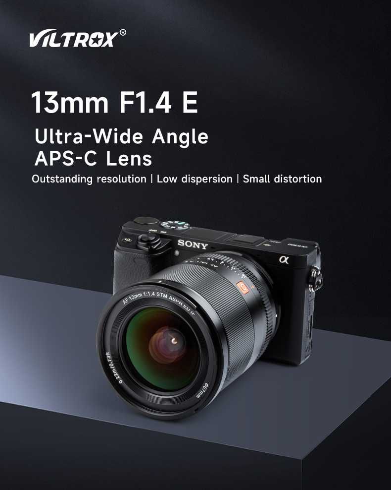 Об'єктив для Sony Fujifilm Viltrox 13mm 13 f1.4 E-Mount X-Mount