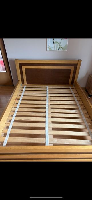 Łóżko dębowe wymiary 160x200x95
