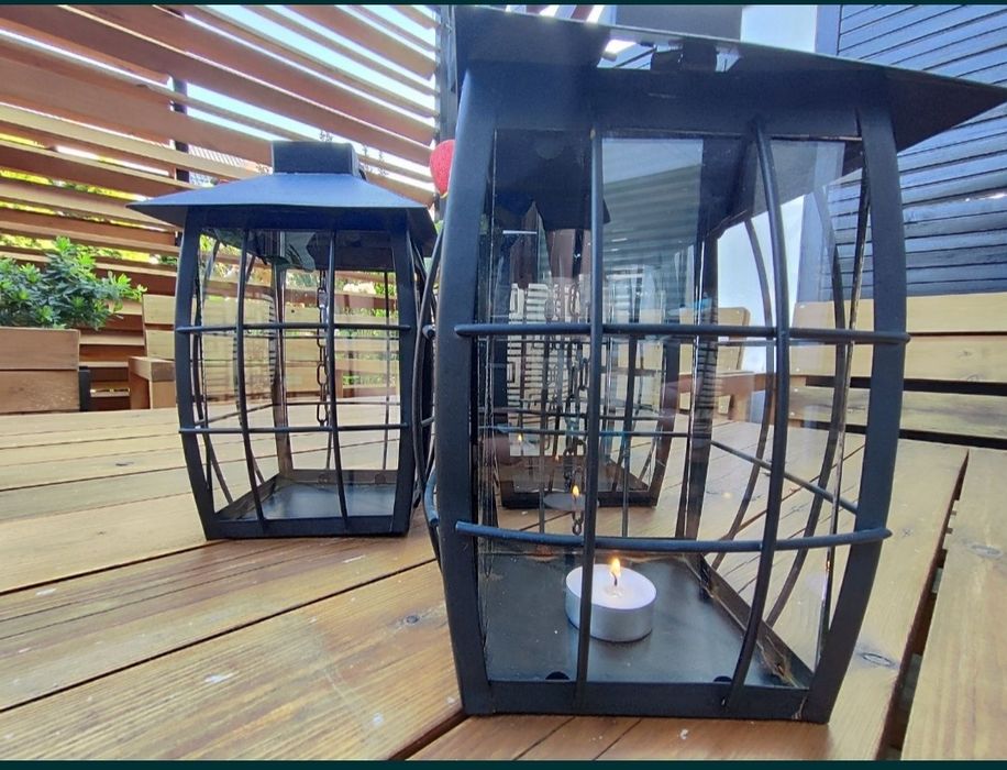 Metalowe lampiony 3szt.