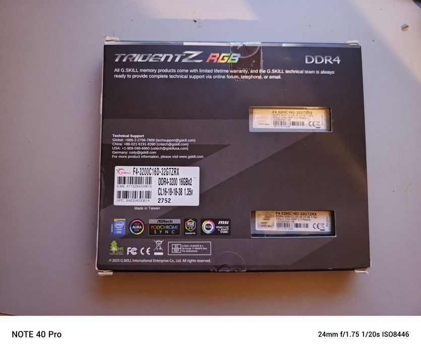 Ramy g.skill (2x16) nie aktualne