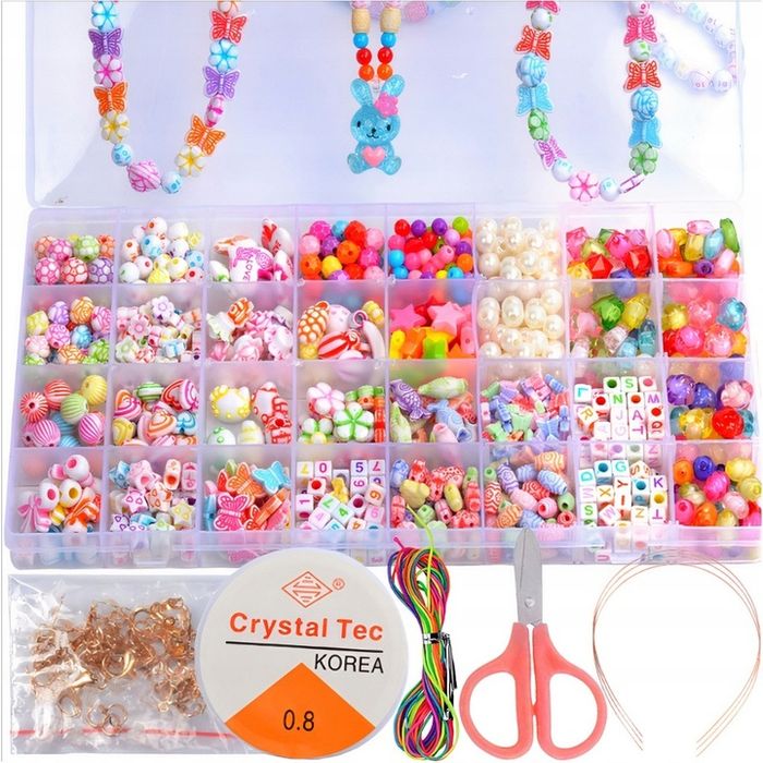 Koraliki Zestaw Koralików Do Robienia Bransoletek