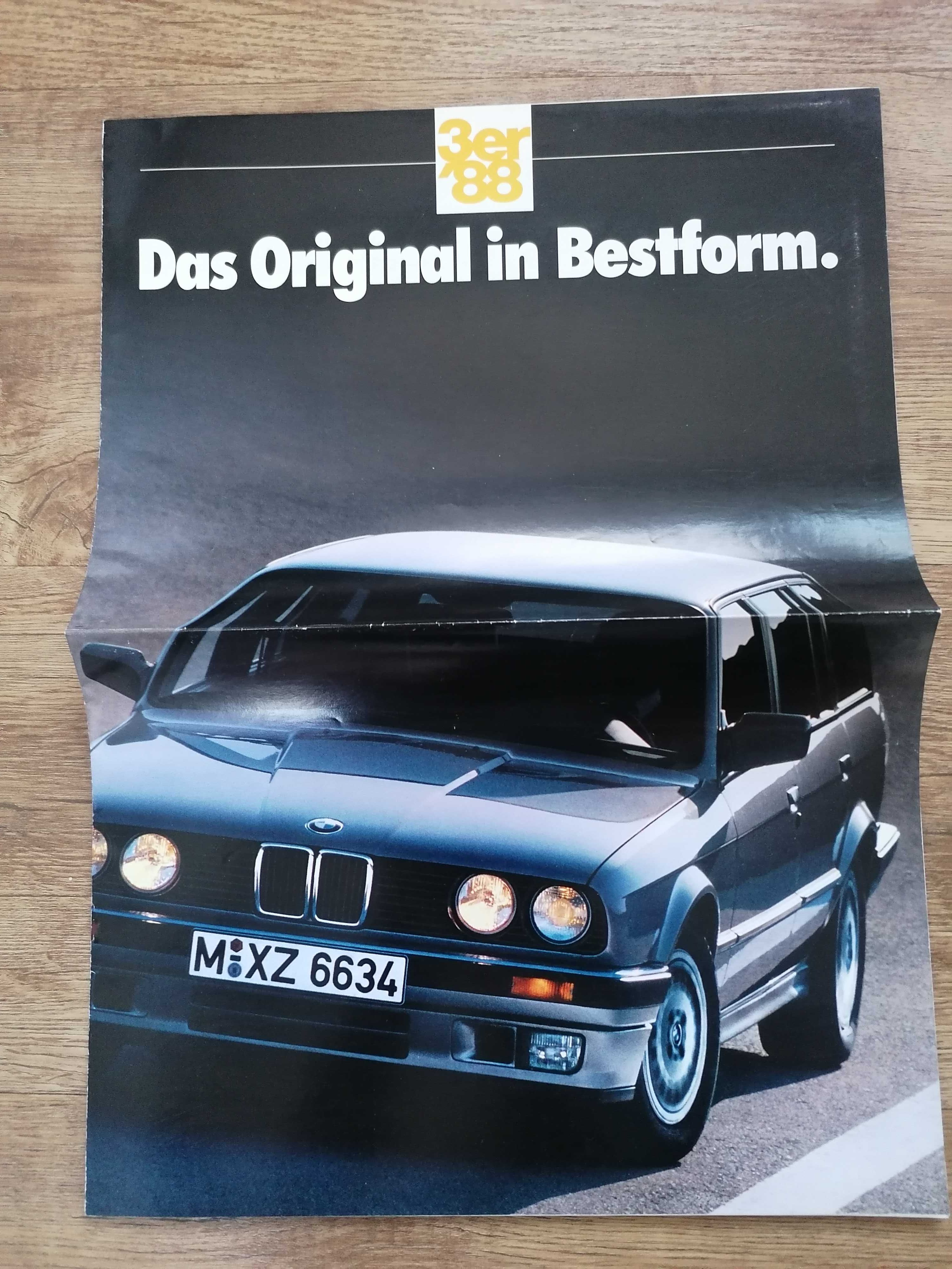 Prospekt BMW 3  E30 316i, 318i, 320i, 325i,  M3