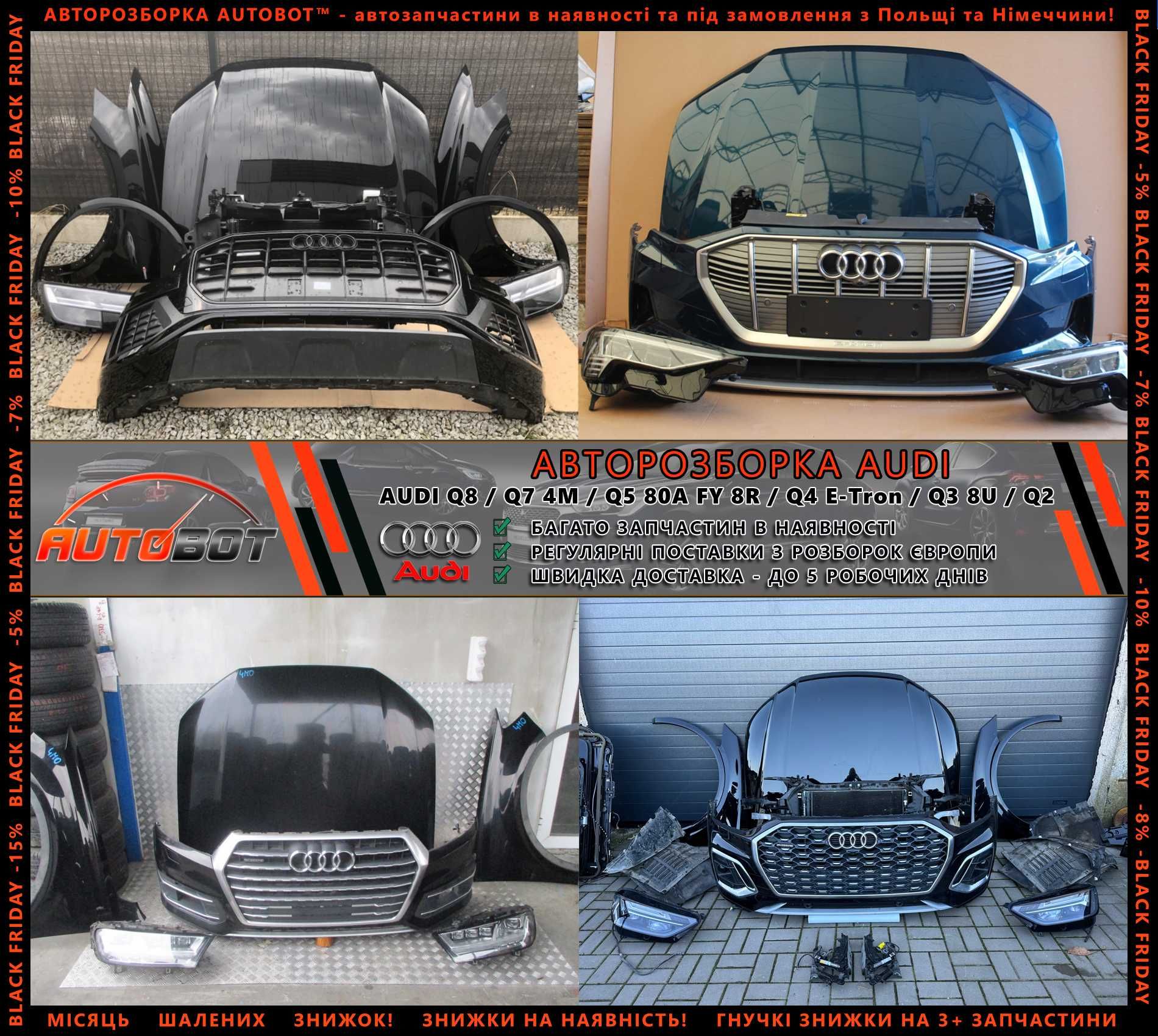 Жалюзі радіатора верхні нижні Audi E-Tron Q7 4M Q5 80A Q3 83A Разборка