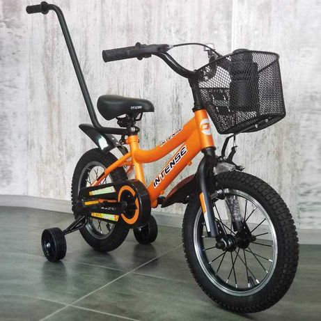 Велосипед INTENSE 14" N-200 Orange, 14д, 3-5 лет, родит ручка