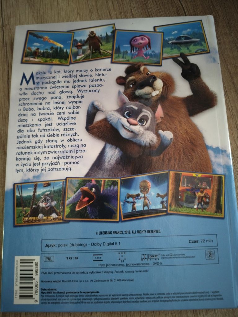 Bajka na dvd futrzaki ruszają na ratunek