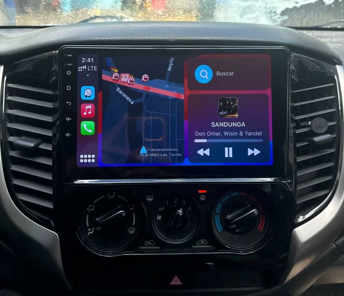 Rádio 2DIN 9" • Mitsubishi L200 • (2015 a 2023) • Android [4+32GB]