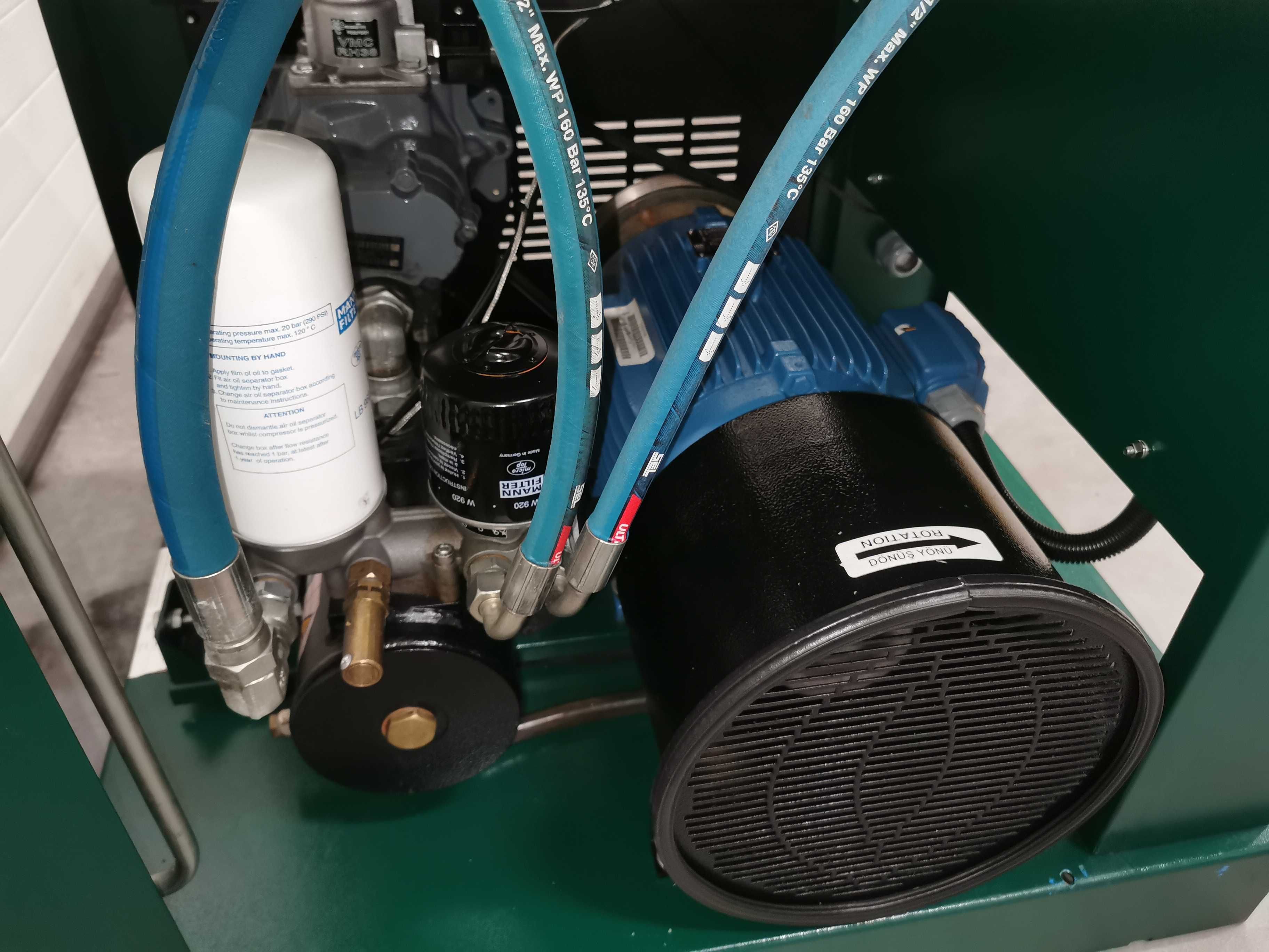 Sprężarka śrubowa 11kw  EKOMAK  kompresor śrubowy 1600l/min  10 BAR!!