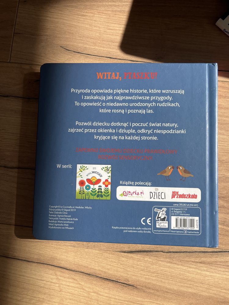 Witaj Ptaszku kapitan nauka dotknij natury