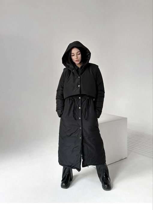 Утеплений тренч, зимова куртка, пальто