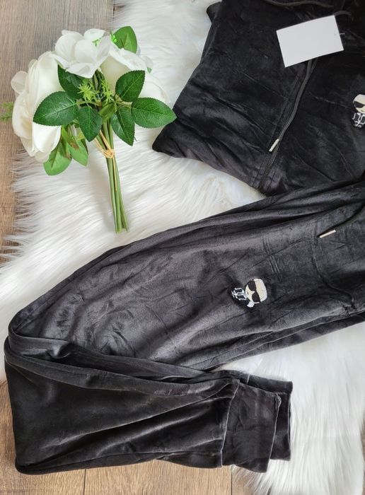 Karl Lagerfeld dres welurowy premium S najtaniej