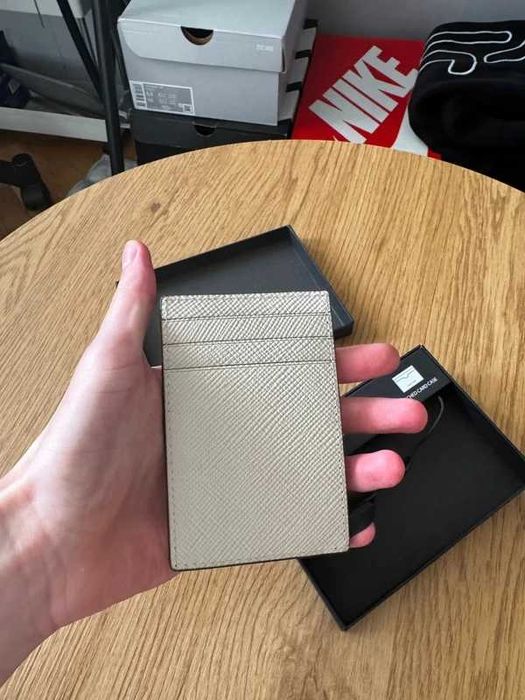 Portfel etui do kart Michael Kors Kremowy