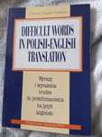 Difficult words on Polish-english translation