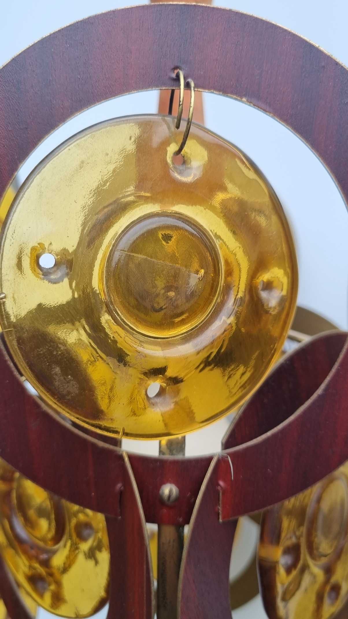 Unikat DELAM Lampa Plakietki JS Drost HSG Ząbkowice Design PRL lata 70