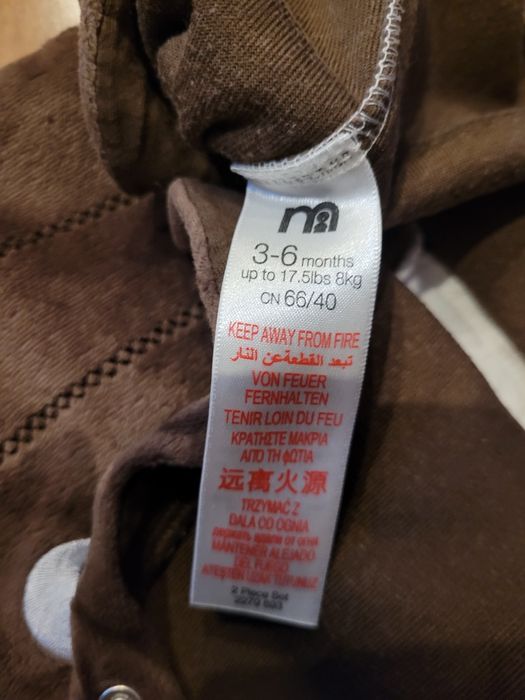 Pajac cieplutki 3-6 mcy Mothercare