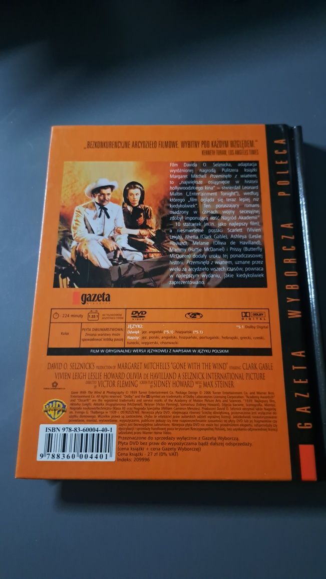 Film DVD Przemineło z wiatrem