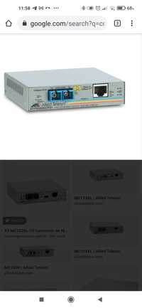 Conversor fibra cobre  ethernet AT FS 202 20