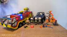 Playmobil zestaw 70557 Akcja straży pożarnej z pojazdem gaśniczym