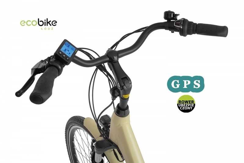 Rower elektryczny Ecobike Traffic Beige17" 17,5Ah+GPS+Ubezp.AC w cenie