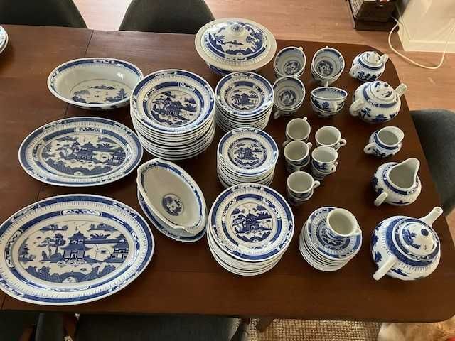 Serviço de cantão chinês, em porcelana -  vendo peças em separado