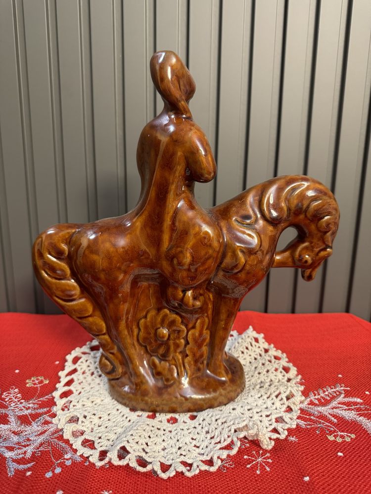 Керамічна скульптура  Козак на коні