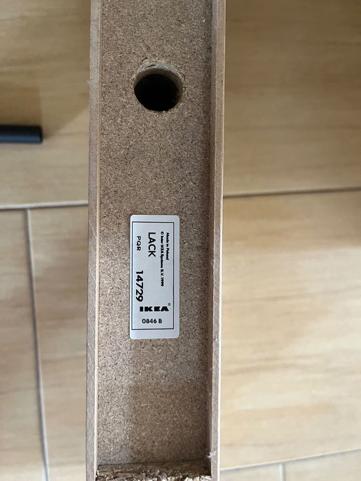 Półka ścienna IKEA LACK 110/26, ukryte wsporniki, stan idealny