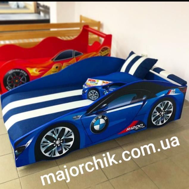 Ліжко машина з матрасом кровать машинка