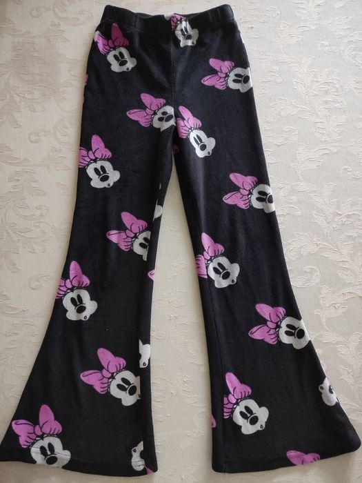 Spodnie, dzwony, welurowe, 122