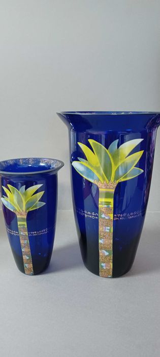 2 wazony firmy Goebel z unikatową dekoracją MARA!