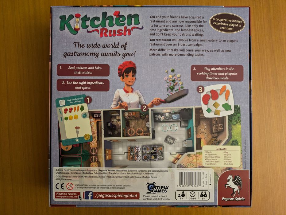 Jogo Tabuleiro - Kitchen Rush
