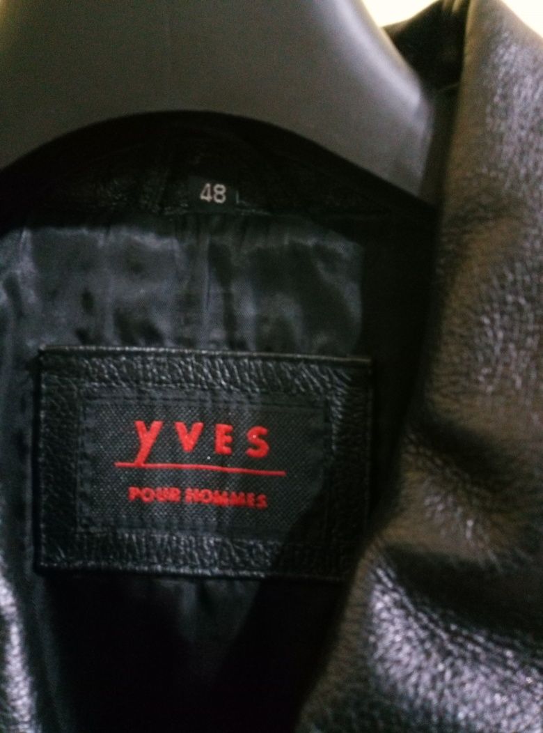 Кожаная куртка мужская Yves, 48