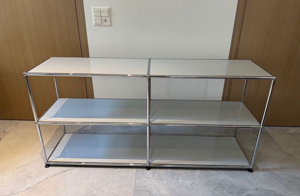 Usm Haller Mebel regał szafka pod TV sideboard jasny szary