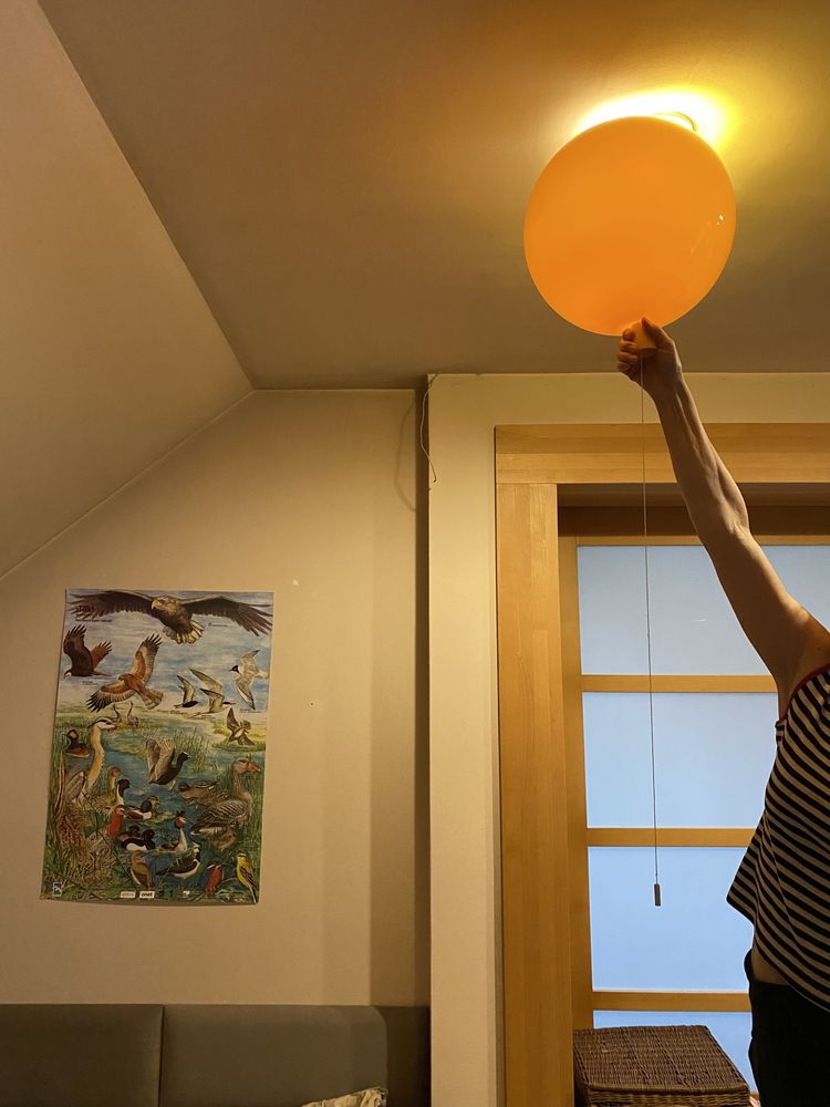 Lampa sufitowa do pokoju dziecięcego balon żółty 35 cm
