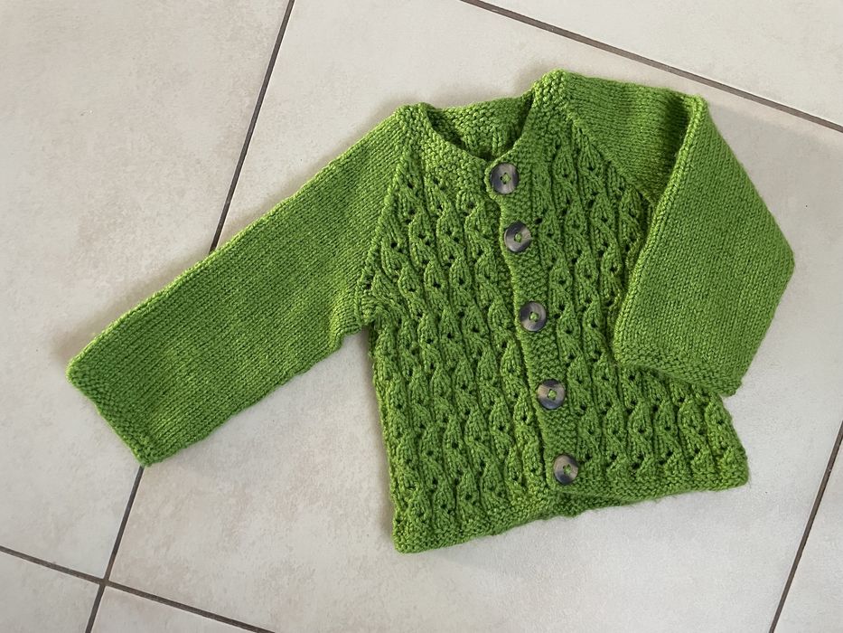 100% wełna Wool ręcznie dziergany sweterek unisex
